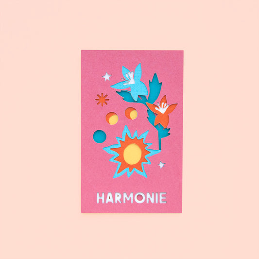 Mini Affiche "Harmonie" en paper art