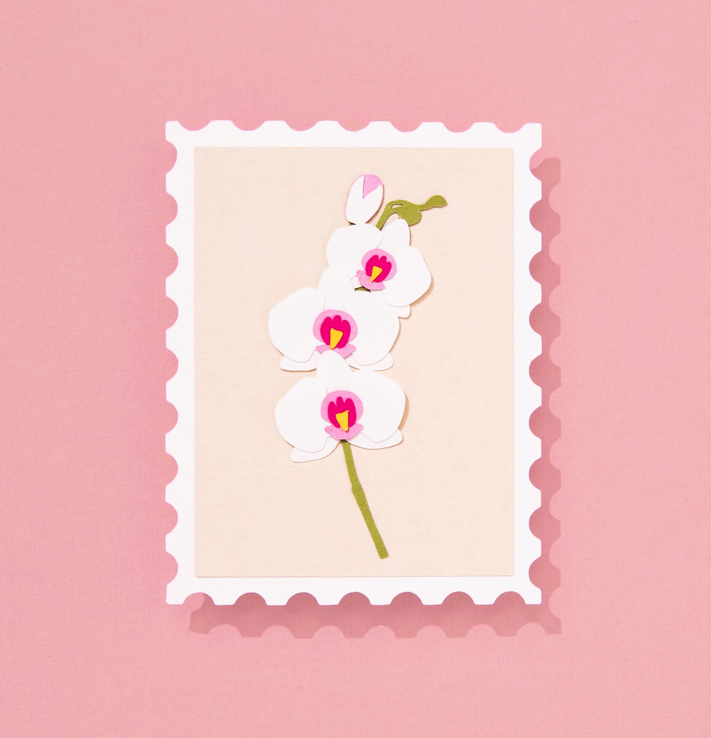 Carte fleurie en Paper Art à personnaliser