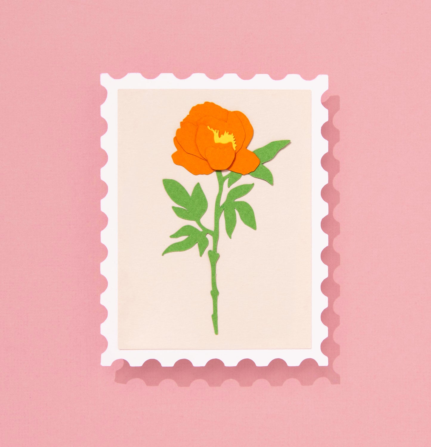 Carte fleurie en Paper Art à personnaliser
